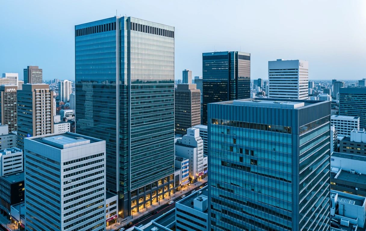 Osaka business district